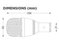 Dynamický mikrofon vhodný pro nástroje, 52 Hz - 15 kHz, charakteristika hyperkardioidní, 580 Ohm, citlivost 2 mV/Pa, objímka, obal, 0.247 kg