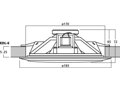 Monacor EDL-6 PA stropný reproduktor 100 V prenosová technológia