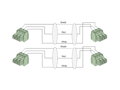 ProCab CLA830/3 - 2 x 2 Terminal block - 3m