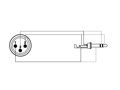 ProCab CLP125 - XLR M - Jack 6.3 Stereo