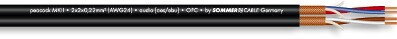 Sommer Cable 200-0551 PEACOCK MK II AES/EBU dvojitý mikrofónový kábel, čierny