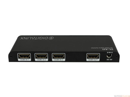 Digitalinx DL-A31 Prepínač HDMI 3 vstupy, 1 HDMI výstup