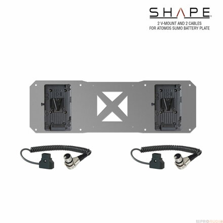 SHAPE 2 V-Mount Battery Plates and 2 Cables for Atomos Sumo