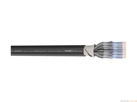 Sommer Cable 100-0451-12 QUANTUM Highflex 12 - Multipárový kábel (live/studio), 12 párov samostatne tienených fóliou a PVC izoláciou s číslovaním.