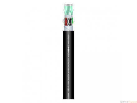 Sommer Cable 100-0101-02 MISTRAL MCF-02 - Multipárový kábel (Studio/Live), 2 samostatné páry vodičov tienených fóliou a PVC izoláciou s číslovaním + celkové tienenie kábelu fóliou.