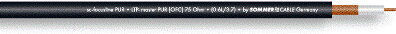 Sommer Cable 600-0071L Focusline PUR videokábel 0,75/3,4 PUR