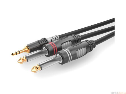 Sommer Cable HBA-3S62-0150 - Jack 3,5 - 2x Jack 6,3 - 1,5m