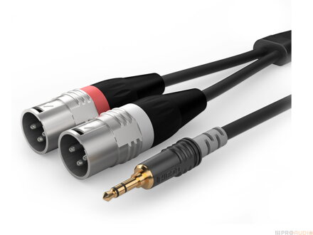 Sommer Cable HBA-3SM2-0300 - Jack 3,5 - 2x XLR - 3m