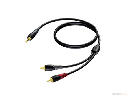 ProCab CLA711/1.5 - Jack 3.5 - 2x RCA - 1.5m