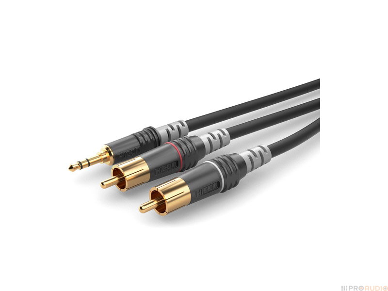Sommer Cable HBA-3SC2-0090 - Jack 3,5 - 2x RCA - 0,9m