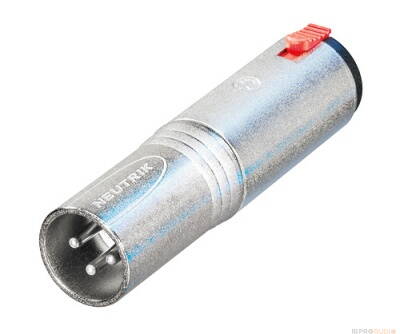 Neutrik NA3MJ adaptér XLR samec / 6,3mm jack samica