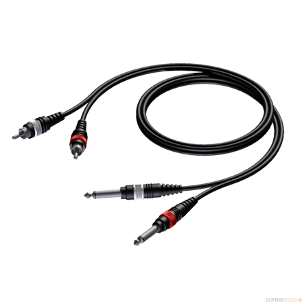 ProCab CAB631/5 - 2x Jack 6,3 - 2x RCA - 5m